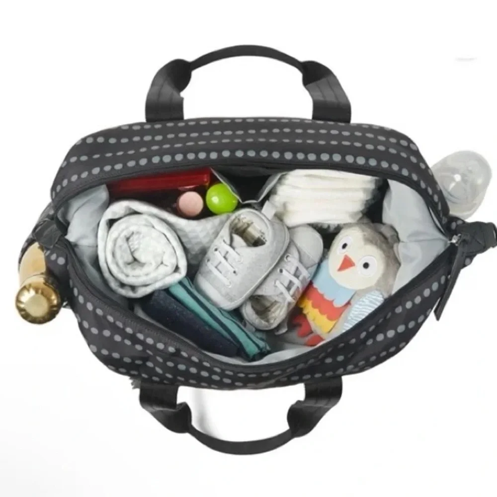 Skip Hop Riverside Ultra Light Diaper Satchel Bag in Cute Polka Dot Design